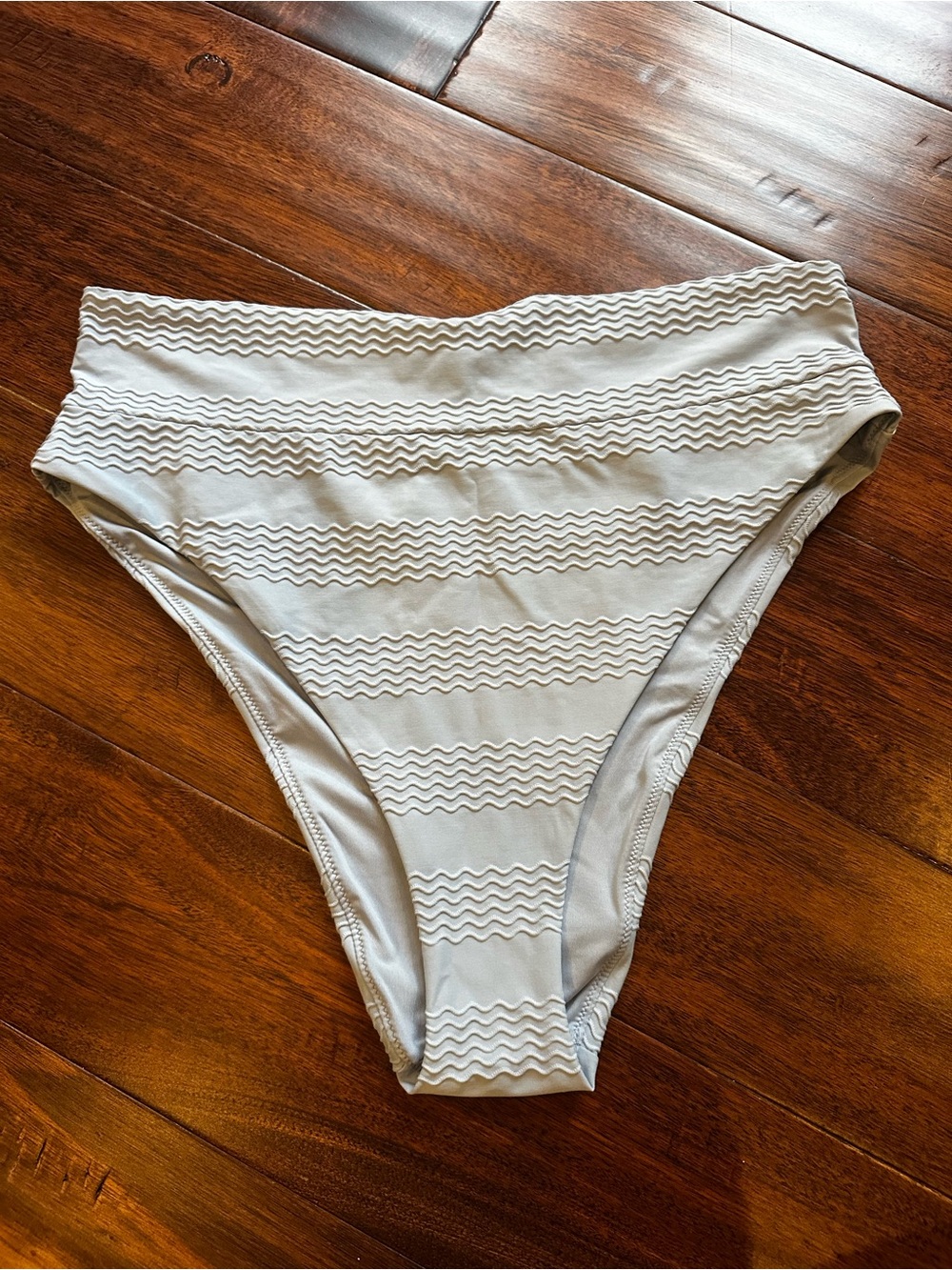 Aerie High-Waist Textured Swim Bottoms